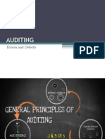 Auditing: Errors and Defects