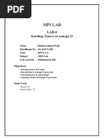 Mpi Lab: Handling Timers On Atmega 32