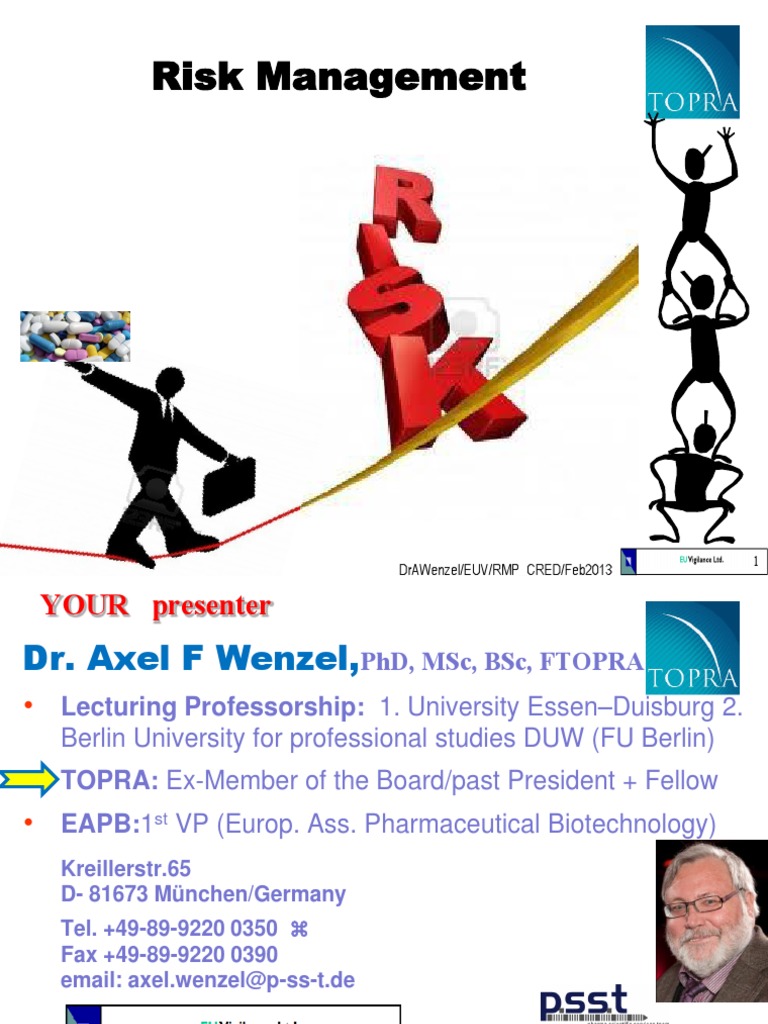 Risk Management in PV | PDF | Pharmacovigilance | Risk Management