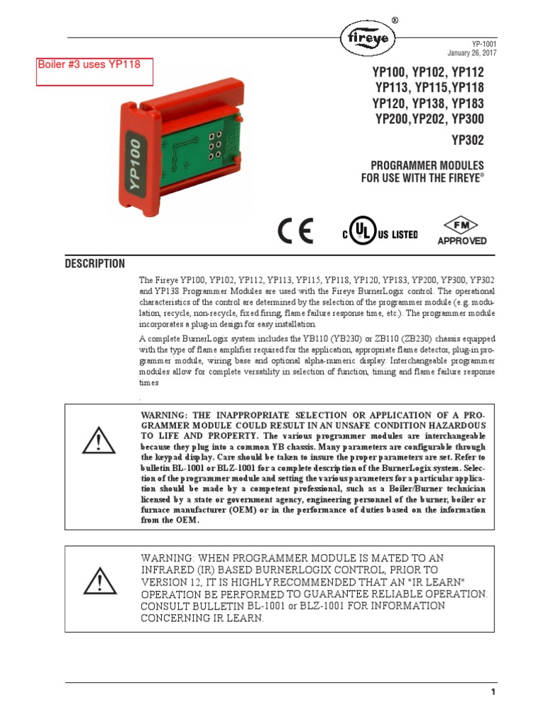 Fireye Programmer Modules | PDF | Electrical Engineering | Manufactured ...
