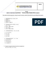 Parcial 2 Matematicas Operativas 2019-1