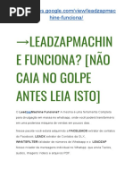→ LeadZapMachine ImpaCto de Vendas [NÃO Caia no GOLPE Antes Leia ISTO]