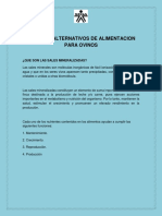 Caso Alimentacion Alternativa para Ovinos