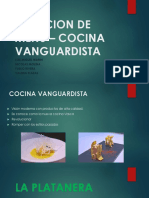 Creacion de Menu - Cocina Vanguardista