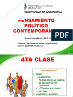 4ta Clase de Pensamiento Politico Contemporaneo