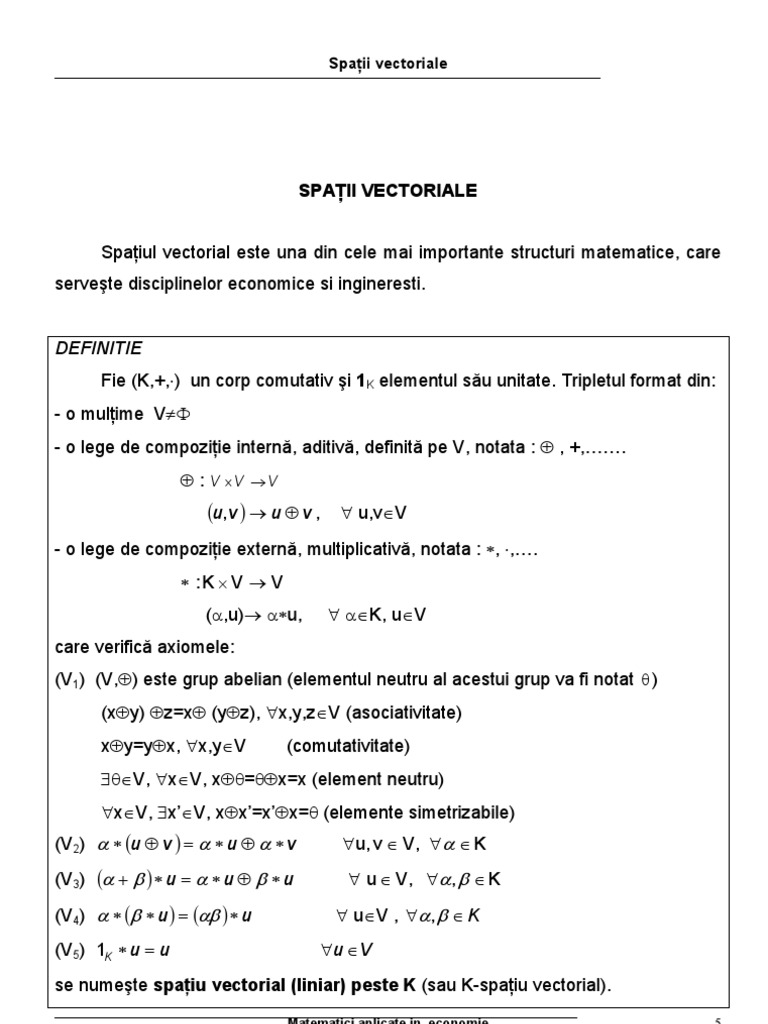 Spatii Vectoriale