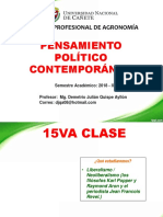 15va Clase de Pensamiento Politico Contemporaneo