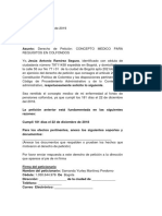 Formato para Interponer Derecho de Peticion