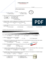 Fourth Periodical Test: Mathematics 2