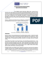 US India Telecomm Equipment Opportunities