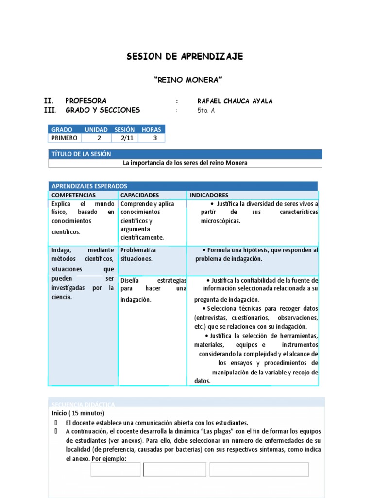 Reino Monera | PDF | Las bacterias | Organismos