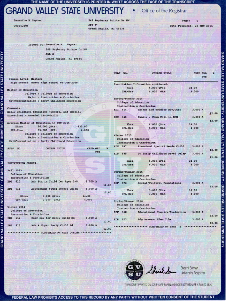 Transcripts | PDF