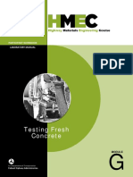 Testing Fresh Concrete: Participant Workbook Laboratory Manual