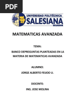 Preguntas Teoricas de Matematicas Avanzada..