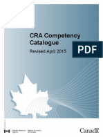 CRA Ca - Nadian Competency Catalogue (Catologo de Competências)