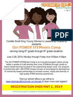 Girl Power Steminists Camp Flyer Updated