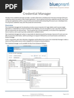 Blue Prism Data Sheet - Credential Manager