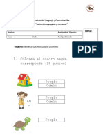 Evaluación Sustantivos