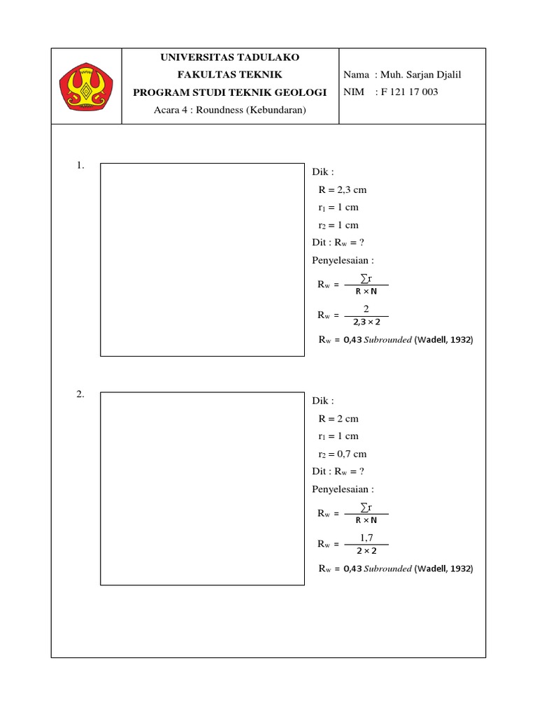 Acara 4 Sedimen Roundness (Full Etiket) | PDF