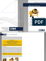 Betoneira CSM Traco Manual