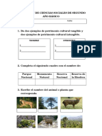 Evaluación de Ciencias Sociales de Segundo Año Básico