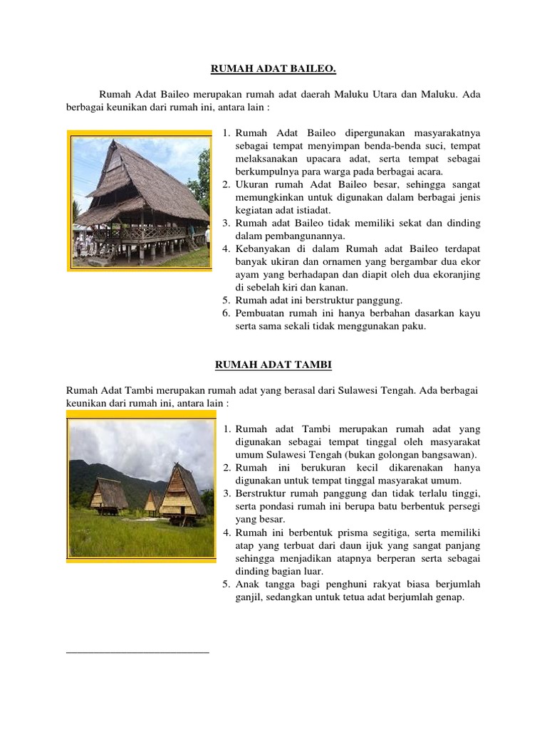 21+ Rumah Adat Baileo Berasal Dari Provinsi Pics