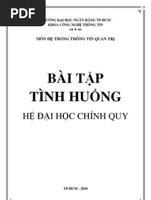 Bai Tap Tinh Huong He Thong Thong Tin Quan Tri Ngan Hang Pdf Retail License