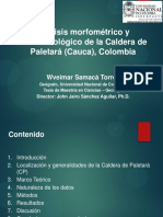 Presentacion Tesis MSC Analisis Morfometrico Geomorfologico Caldera Paletara PDF