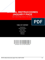 Manual Instrucciones Jaguar F Pace