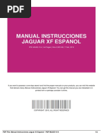 Manual Instrucciones Jaguar XF Espanol