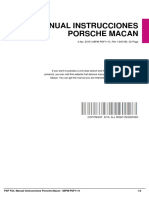 Manual Instrucciones Porsche Macan