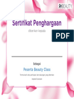 Certificate - Beauty Class PDF