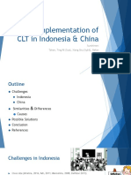 Implementation of CLT in Indonesia & China