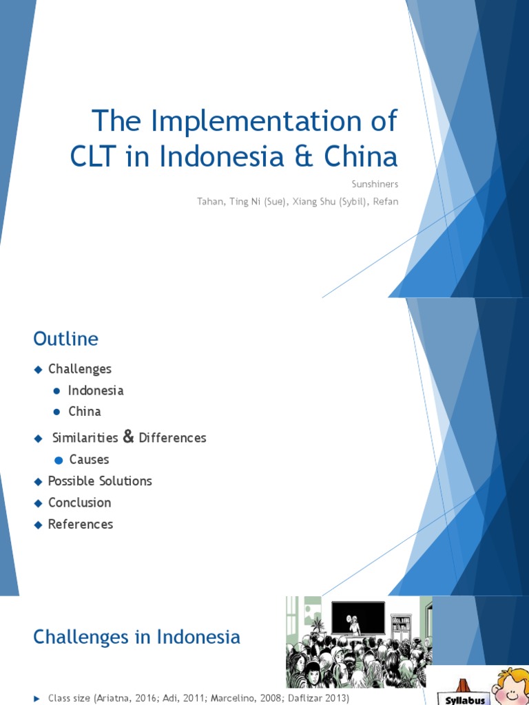 The Implementation of CLT in Indonesia & China | PDF | English As A ...