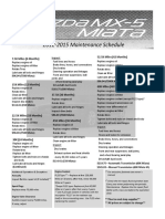 Mazda Maintenance Schedule