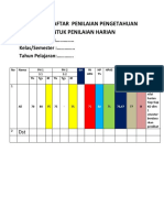 Contoh Pengolahan Penilaian Pengetahuan