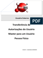 Manual WebISS V5 - Transferência de Autorizações Do Usuário Master para Um Usuário Pessoa Física - Versão 5.0