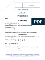 Sample Paper Class Xii Mathematics: SECTION A (1x 4 4)