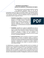 Evidencia Instrumentos de Evaluación y Mecanismos de Mejora Sena