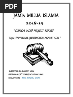 Jamia Millia Islamia: Clinical (Adr) Project Report