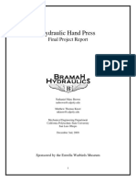 Hydraulic Hand Press Final Project Repor PDF