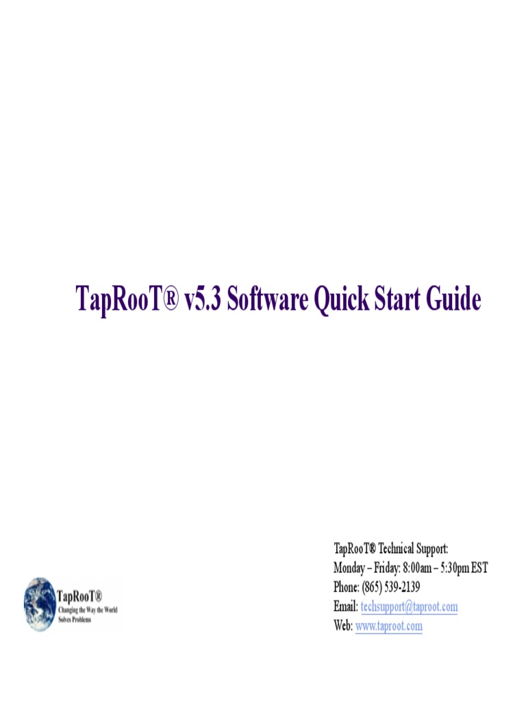 v531TapRooT Software Overview PDF | PDF | Snapchat | Verification And ...