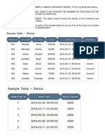 CREATE SAMPLE TABLES, TRIGGERS, LOGMANAGER TABLE