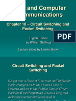 Data and Computer Communications: - Circuit Switching and Packet Switching