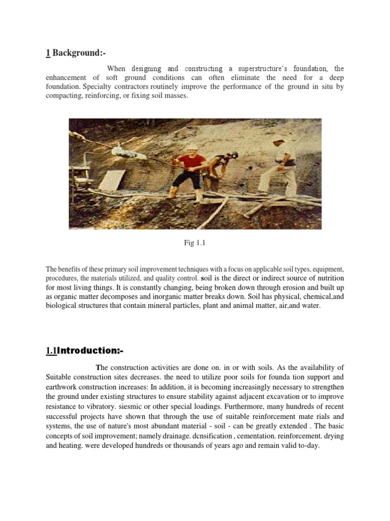 Soil Improvement Techniques | PDF | Road | Soil