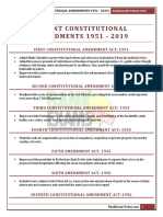 Recent Constitutional Amendments 1951 2019