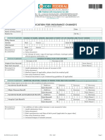 Application For Insurance Changes PDF
