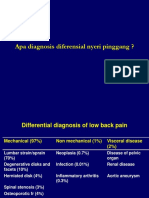 Differential Diagnosis and Management of Low Back Pain