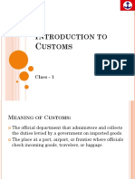 Introduction to Customs Duties