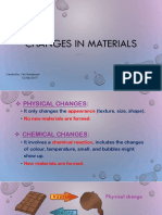 Changes in Materials: Unit 11